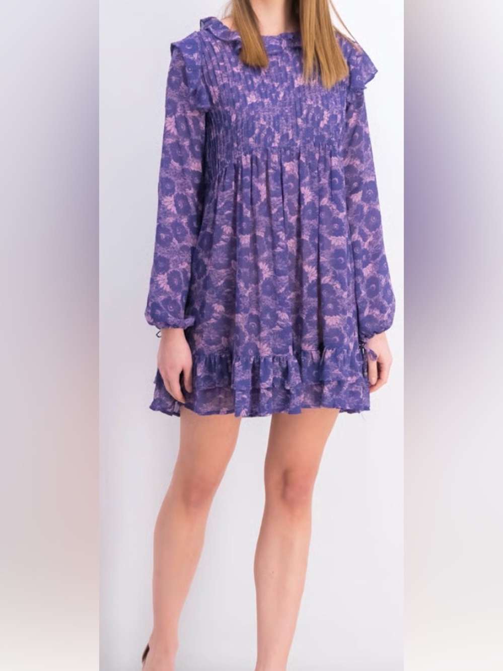 Free People Purple These Dreams Mini Dress - Picture 8 of 8